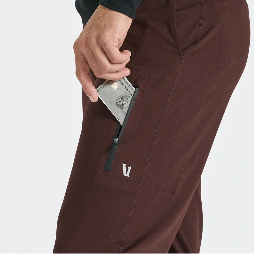 NWT Vuori Sunday Performance Jogger / Oxblood